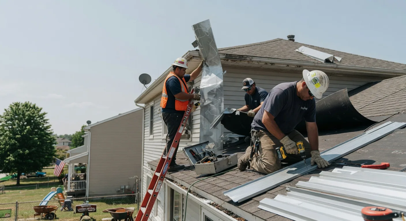 Storm Damage Metal Roof Repair in Dorchester, NE